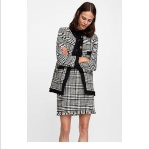 Zara Long Tweed Blazer